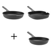 PROMO Stone+ Set de poêles Ø 24 cm Ø 26 cm Ø 28 cm