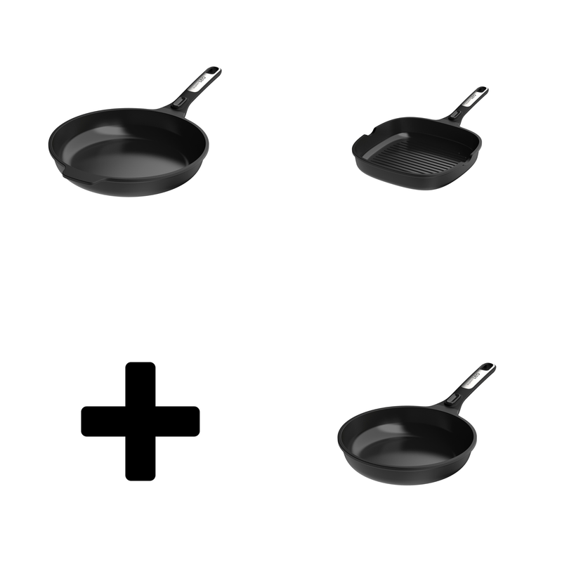 Phantom Promo – Poêle Ø 24 cm – Poêle Ø 28 cm – Poêle Grill Ø 26 cm