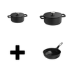 Phantom Promo – Faitout Ø 20 cm – Faitout Ø 24 cm – Wok Ø 28 cm