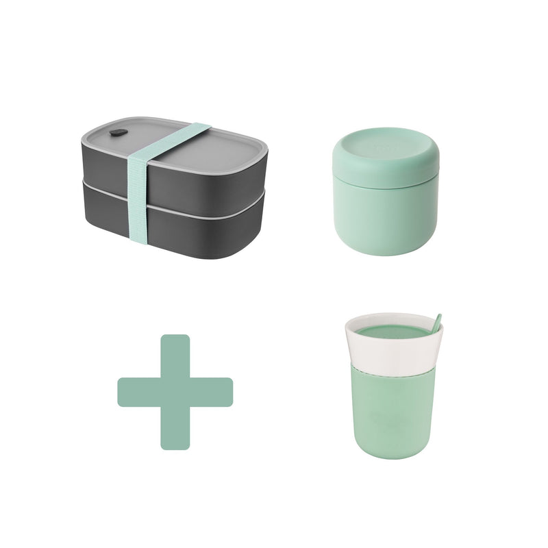 Box On the Go - Bento box - Voedselcontainer + Reisbeker