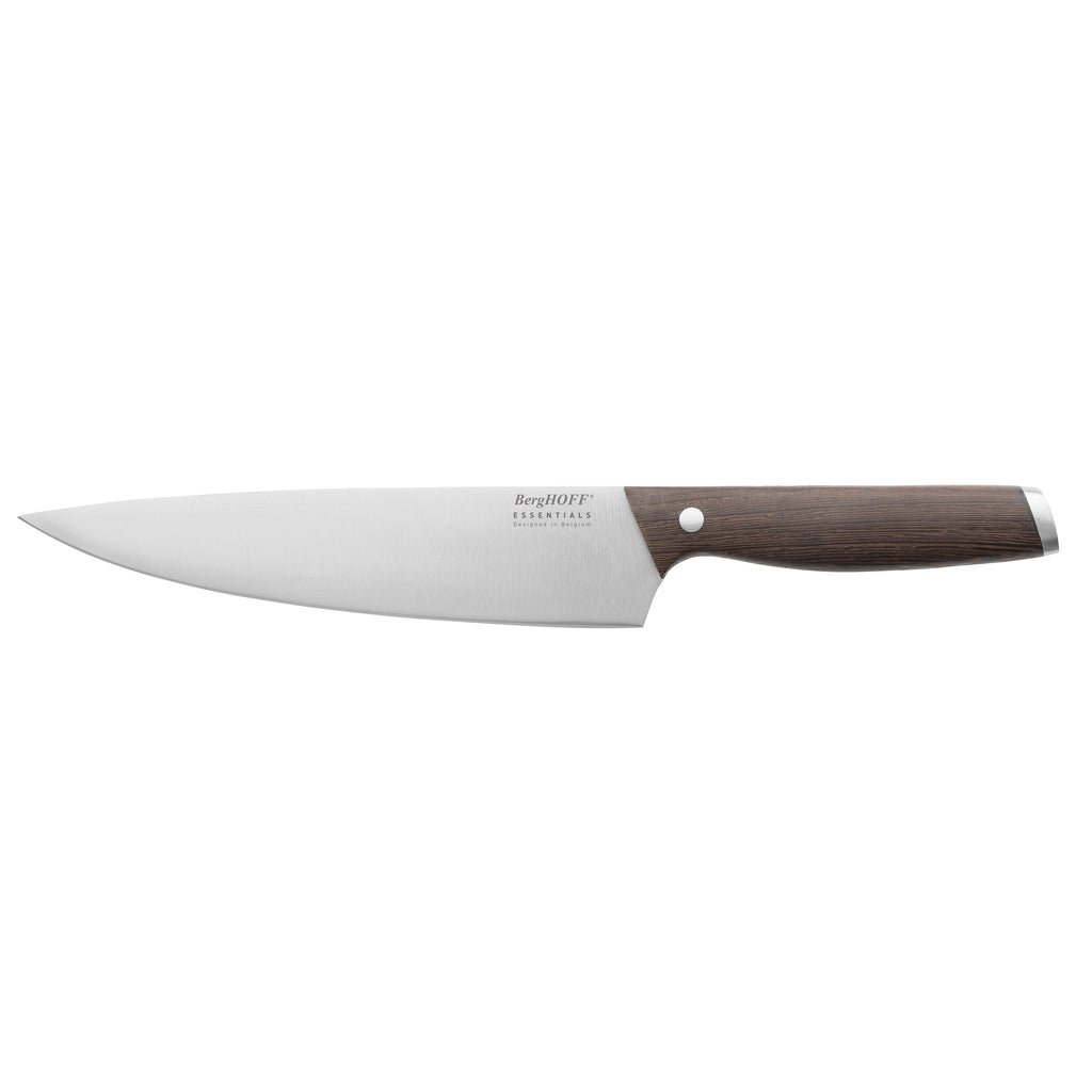 Koksmes met donker houten handvat 20 cm