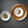 Gem line diep presentatiebord en kom wit