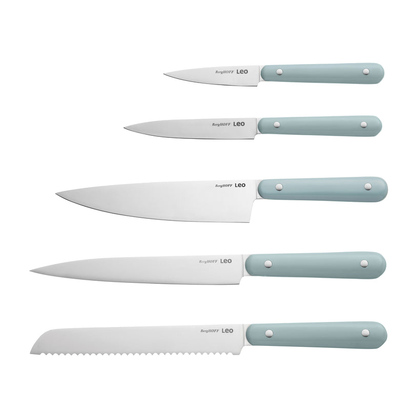 LEO 5-pcs set de couteaux complet Slate